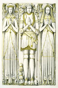Le tombeau de Smythe, église Saint-Pierre, Elford, Staffordshire, Angleterre, 1848-9